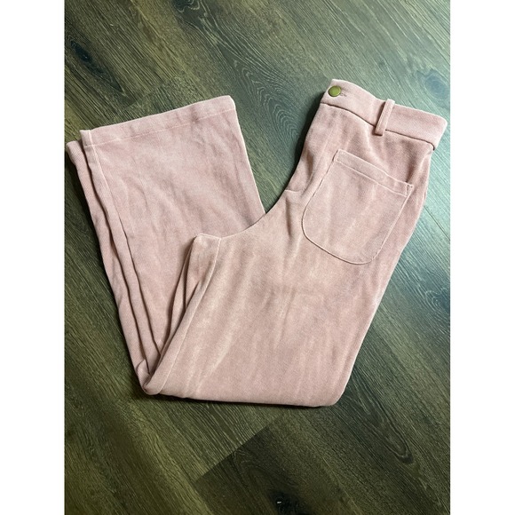 Pants - Corduroy Pants Womens Trousers Casual Wide Leg Pink